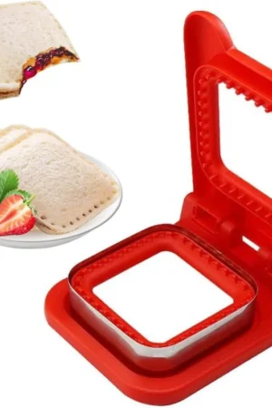 2-in-1 Sandwich Cutter & Sealer | Kids Bread Cutter, Decruster & Uncrustable Sandwich Maker | Random Color